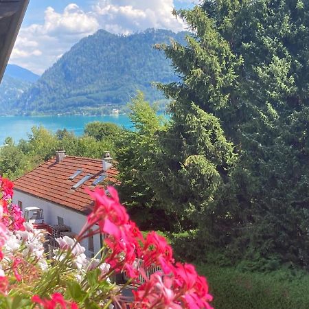 Ferienwohnung Mit Seeblick, Unterach Am Attersse 운터라흐 암 아터제 외부 사진