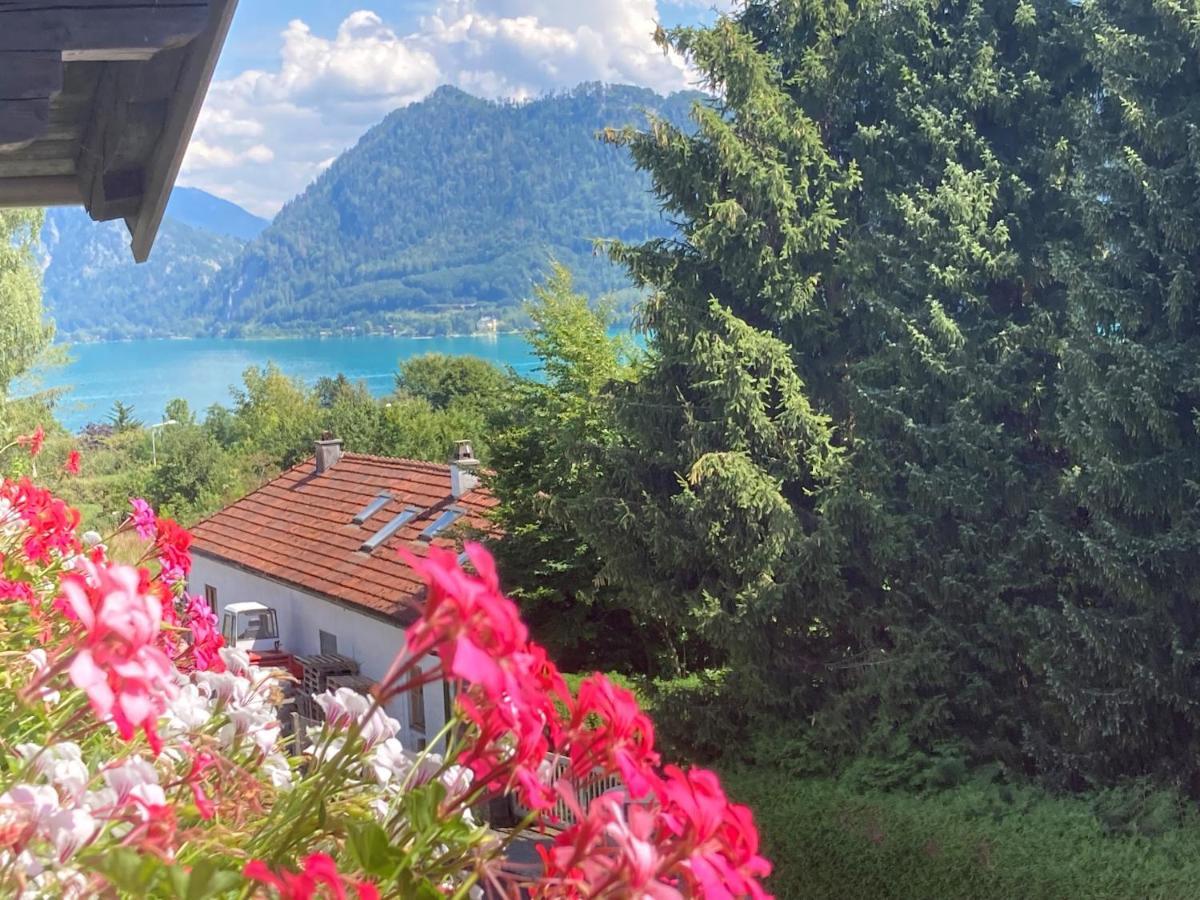 Ferienwohnung Mit Seeblick, Unterach Am Attersse 운터라흐 암 아터제 외부 사진